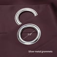 thumbnail image 2 of PiccoCasa 2pcs Blockout Thermal Insulated Grommet Window Curtain Panel Valance Darkening Drapes Burgundy 42" x 84", 2 of 8