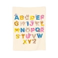 thumbnail image 2 of ZNDUO Cartoon Alphabet Animal Pattern Throw Blanket, Lightweight Cozy Soft Throw Blanket for Couch, 60"x50" Throw Blankets for Bed, 2 of 8