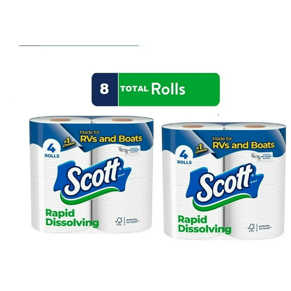 Scott Rapid-Dissolving Toilet Paper 8 Count