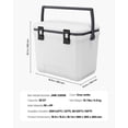 thumbnail image 3 of Portable Cooler 38 QT - Insulated Hard Cooler for Camping, Holds 54 Cans, Cup Holder Included, 3 of 11