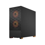 Fractal Design Pop Air RGB Black Orange Core TG ATX High-Airflow Clear Tempered Glass Window Mid Tower Computer Case