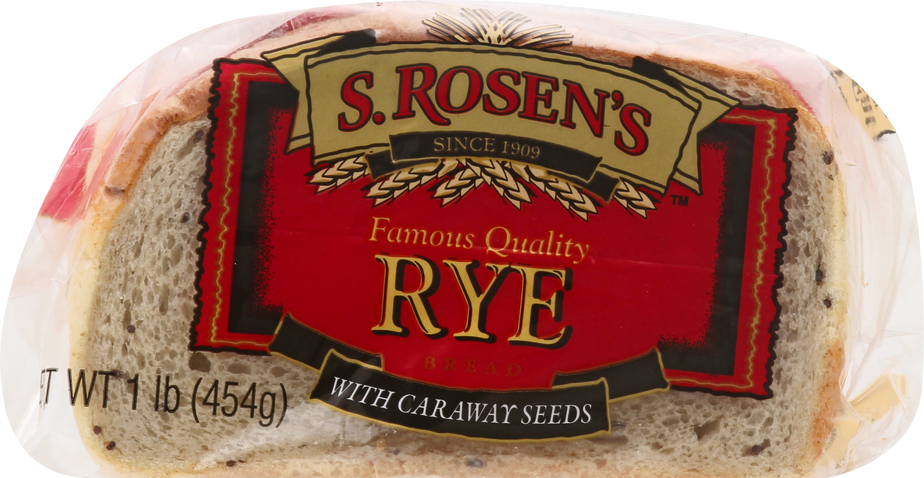 S.Rosens Rye with Caraway Seeds Bread, 16 oz. Fresh Loaf
