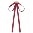 thumbnail image 1 of Broche de moño de satén para mujeres con perla para fiesta de boda, talla única, rojo, 1 of 4