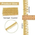 thumbnail image 6 of 15Yards 0.98Inches Gold Polyester Fringe Trim Corrugated Tassel Fringe Lace Ribbon, 6 of 7