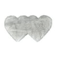 thumbnail image 2 of 1 Double Heart Rug Wool Imitation Sheepskin Rugs Faux Non Slip Bedroom Shaggy Carpet Mats Carpet, 2 of 2