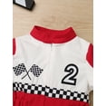 thumbnail image 5 of IWEMEK 2nd Birthday Baby Clothes Cosplay Party Dressy Jumpsuit Size 18-24M Comfort Plaid Printed Bodysuit 18-24M, 5 of 7