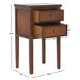 thumbnail image 6 of SAFAVIEH Toby Nightstand With Storage Drawers Brown, 6 of 7