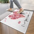 thumbnail image 4 of Valentine's Day Crystal Velvet No Slip Floor Mat, Entryway Doormat Durable Low-Profile Mat Home Decor, Rug Washable Kitchen Bathroom Laundry Bedroom Living Room Door Mats 30x17in, 4 of 7