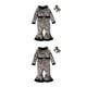 thumbnail image 2 of Advancent Disfraz de Navidad para niñas, parte inferior de campana de manga larga con sombrero, traje cálido de Navidad, accesorios de fiesta, Estampado de leopardo 90 yardas 2piezas, 2 of 6