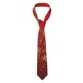 thumbnail image 2 of Xecao Merry Christmas Print Tie For Men Necktie Woven Jacquard Neck Ties,Classic Men's Tie, 2 of 7