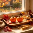 thumbnail image 4 of Byndra Fall Mini Foam Pumpkin Decor, 6cm Artificial Pumpkin with Realistic Texture and Stem and Classic Style, Table Centerpiece for Autumn, Halloween, Thanksgiving, Home Display, 4 of 6