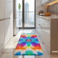 thumbnail image 4 of Colorful Rainbow Tie Dye Spiral Pattern Kitchen Rug Mat,Kitchen Runner Rugs Non Skid Washable,Decorative Kitchen Floor Mats for Kitchen,Sink,Laundry,17"x47.2", 4 of 7