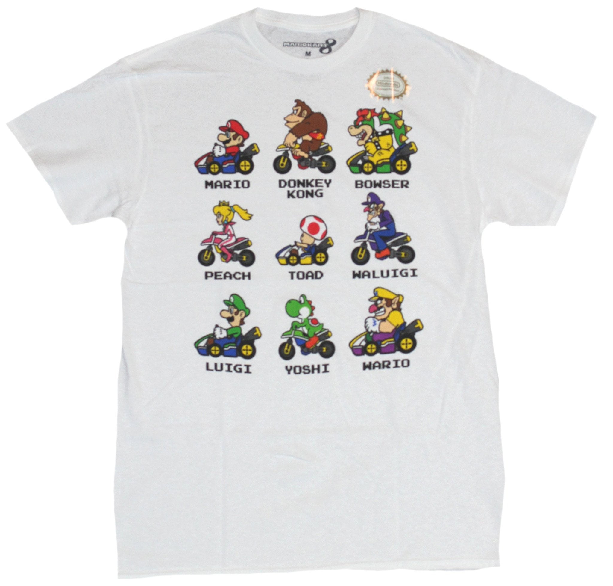 Nintendo - Mario Kart Mens T-Shirt - Collection Of 9 Classic Nintendo ...