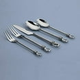 thumbnail image 2 of Gourmet Settings Twist 20pc. Stainless Steel Flatware Set (Service for Four), 2 of 19