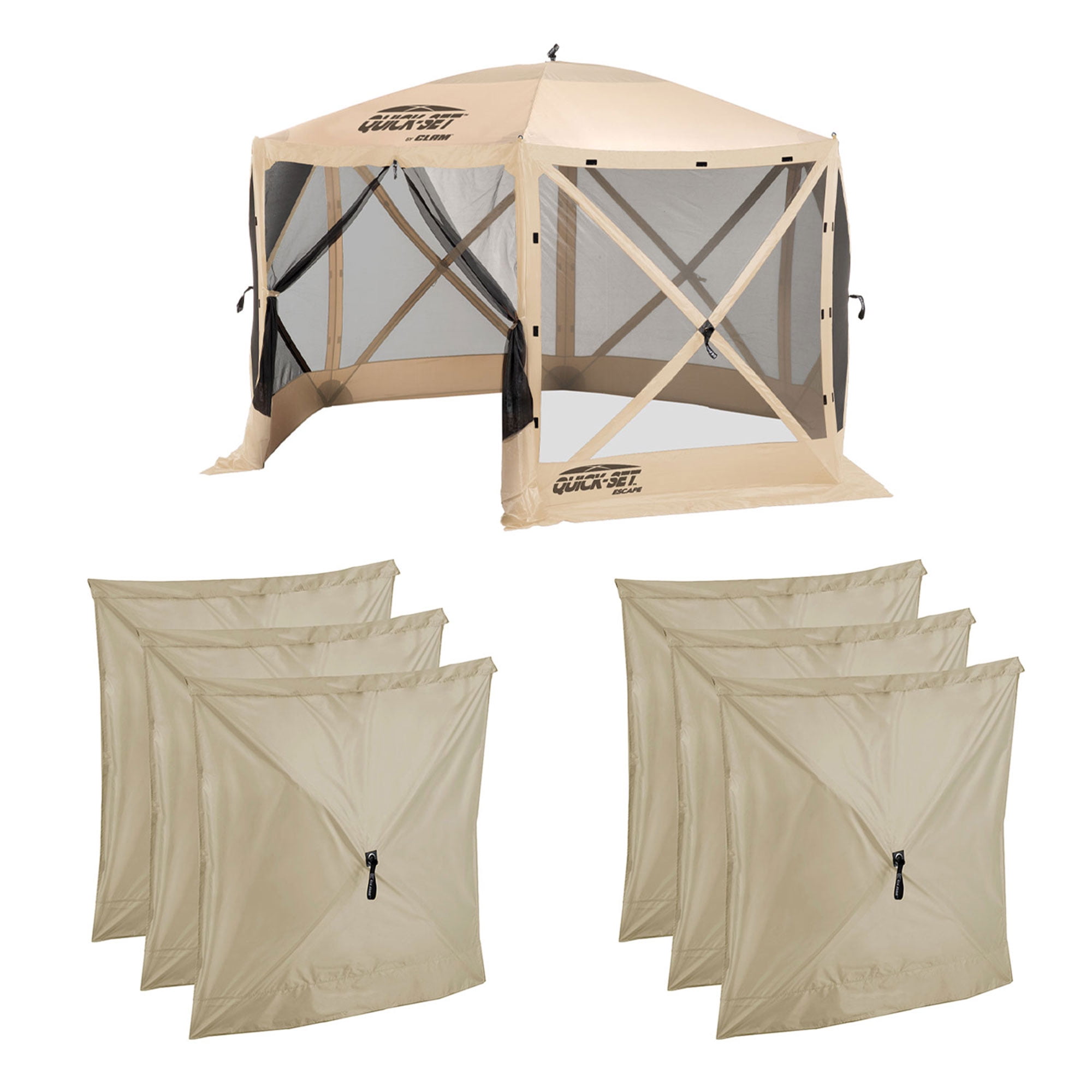 Coleman 15' x 15' Emerald & Green Dome Outdoor Canopy, Portable