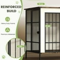 thumbnail image 6 of Erinnyees 79" Double Dog Crate Furniture, Extra Large Dog Cage Large Breed, Wooden Dog Crate TV Stand, Furniture Style Dog Kennel with Divider, Beige, 6 of 7