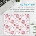 thumbnail image 4 of Kawaii Mouse Pad, Pink Square Mouse Pads for Desks Accessories Cute Rabbit with Strawberry Mousepads Milk Box Flower Mouse Mat Small Animal Mousepad for Wireless Mouse Washable Non-Slip Rubber, 4 of 6
