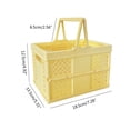 thumbnail image 2 of Foldable Basket Stacking Box Clutter Storage Box for Makeup Holder Portable Grocery Basket, 2 of 8
