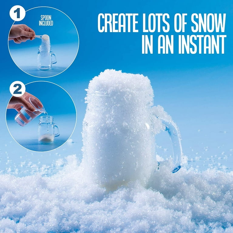 PREXTEX Pull-Apart Artificial Snow (1000g / 35oz) - Fake Snow Decoration -  Instant Snow Cotton Cloud Fluff - Fake Snow Decor - Christmas Village Sets