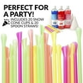 thumbnail image 2 of Nostalgia Premium Snow Cone Syrup Party Kit, 3 16-Ounce Snow Cone Syrups 20 Snow Cones, 20 Spoon Straws, SCK3, 2 of 10