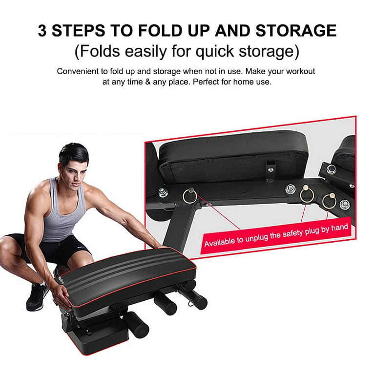 Dripex adjustable folding weight bench sale