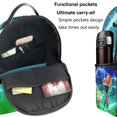 thumbnail image 4 of Invader Zim Multifunctional Backpack Casual Hiking Daypacks High Capacity School Bag Bookbag, 4 of 5