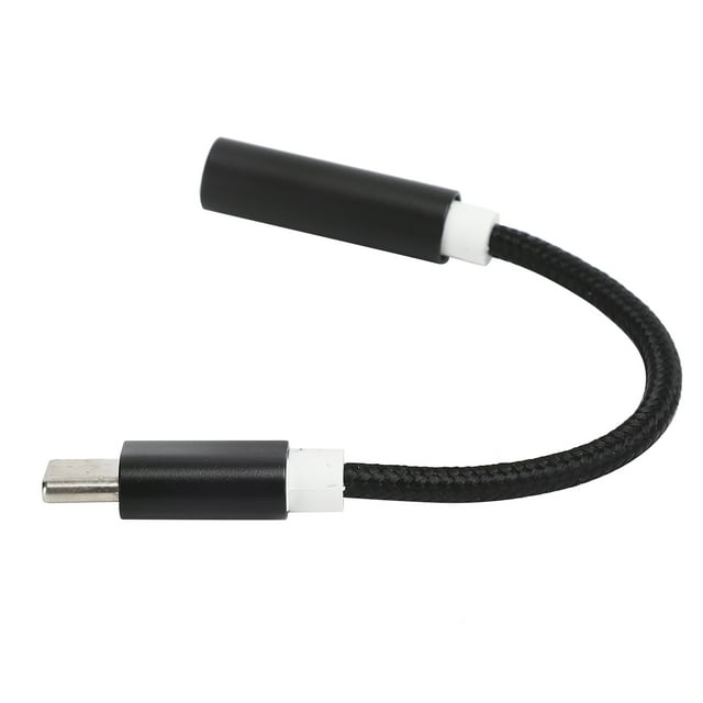 Type C to 3.5mm Audio Adapter Headset Adapter, Double Sided Usable, Compact & Portable, Lossless Audio Transmission for Letv