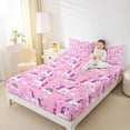 thumbnail image 4 of Homewish Cute Stars Unicorn Full Size Sheets for Teens, Kawaii Magic Animal Bed Sheets, Cartoon Rainbow Cloud Sheet Sets, Lightweight Room Decor, 4-Piece, 4 of 7