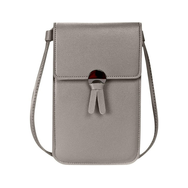 Xihbxyly Cartera para Teléfono con Pantalla Táctil, Piel Sintética Suave, Diseño de Ventana Transparente, Bandolera con Ranuras para Tarjetas, Práctica Bandolera, Ideal para Viajes, Compras, Regalo d