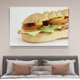 thumbnail image 4 of Póster de lienzo de sándwich submarino, decoración de dormitorio, paisaje deportivo, decoración de oficina, regalo, estilo marco, 20 x 30 cm, 4 of 8