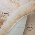 thumbnail image 4 of iLieber Faux Rabbit Soft Fluffy Fur 3ft Beige Area Round Rug,Washable Rugs Bedside Rug Plush Rug Nursery Rug for Living Room Bedroom Teen Room, 4 of 6