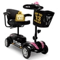 thumbnail image 1 of Comfygo Trottinettes de Mobilité à 4 Roues pour Adultes, Aînés, Capacité de 350 Lb, Rose, 1 of 5