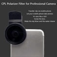 thumbnail image 5 of 37MM CPL Filter Circular Camera Black Accessories Universal With Clip Portable Professional Phone Polarizer Wide Angle Lens, 5 of 5