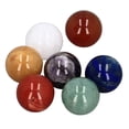 thumbnail image 2 of Bolas de Cristal de Chakra ANGGREK 7 Piezas Topacio Piedra Roja Aventurina Verde Lapislázuli Blanco Amatista Ágata Roja, 2 of 8