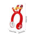 thumbnail image 3 of HongHeng Clearance Under $2.00 New 830 Compositional Animation Santa Claus Plush Head Decoration Bluetooth Earphones Gift Wireless Children Essential for Festivals, 3 of 6