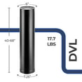 thumbnail image 3 of DuraVent DVL 6'' Double Wall Steel Telescoping Chimney Stove Pipe, Black, 6DVL-68TA, 3 of 5