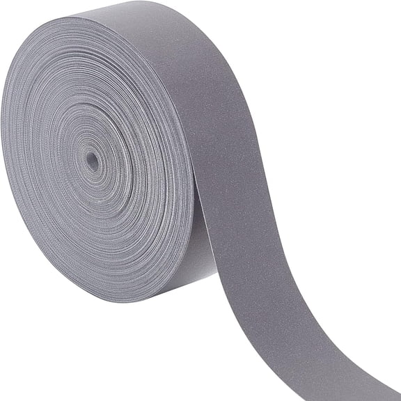 27 Yard Silver Reflective Tape High Visibility Fabric Tape 1" Wide Reflective Sew On Tape DIY