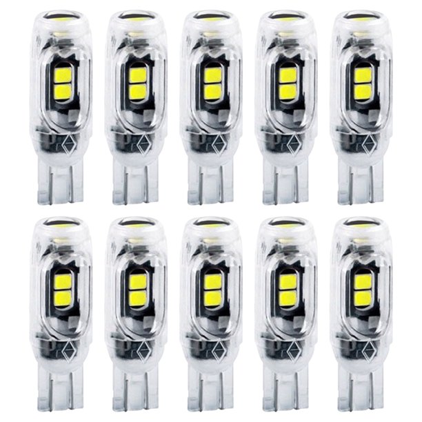Maletero Coche Matrícula 10 Uds. T10 W5W Bombilla LED 600LM para Luces