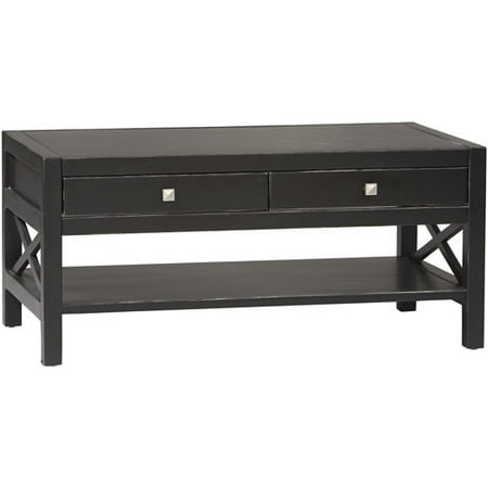 Linon Anna Collection Coffee Table Antique Black 20 Inches High Linon Anna Collection Coffee Table Antique Black 20 Inches High
