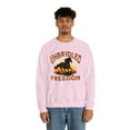 thumbnail image 4 of Adult Women's Horse Running Into Sunset Crewneck Sweatshirt, Quarter Horse, 4 of 7