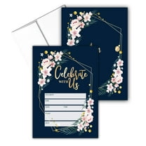 Stonehouse Collection - Formal Party Invitations - Floral Wedding Party Invites,