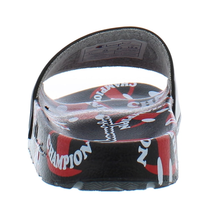 Champion Ipo Smile Slide Ps Boys Shoes Size 12, Color: Black  display picture 1