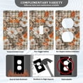 thumbnail image 3 of Yayeee Duplex Wall Plate 1-Gang 4.5"x2.7" Home Receptacle Light Switch Decorative Outlet Cover, Rustic Floral, 3 of 7