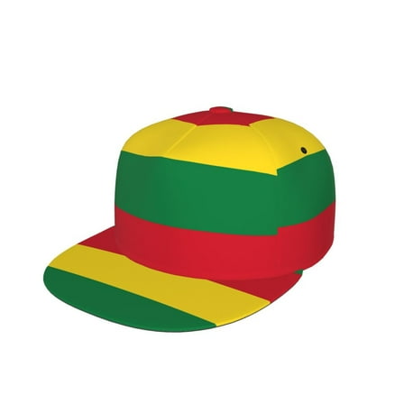 Snapback Hats For Men Women Reggae Flag Flat Bill Brim Baseball Cap Printed Hat