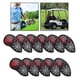 thumbnail image 3 of 11 Unids / Set Cubiertas de Cabeza de Hierro de Golf con Cubiertas de Cabeza de Club Híbrido de Cuero Colorido Araña Bordado Número Cuñas Protector Co Macarena Cubierta de cabeza de golf, 3 of 8
