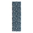 thumbnail image 3 of Unique Loom Trellis Shag Collection Area Rug - Ruth (2' x 7' Runner Navy Blue/Ivory), 3 of 11