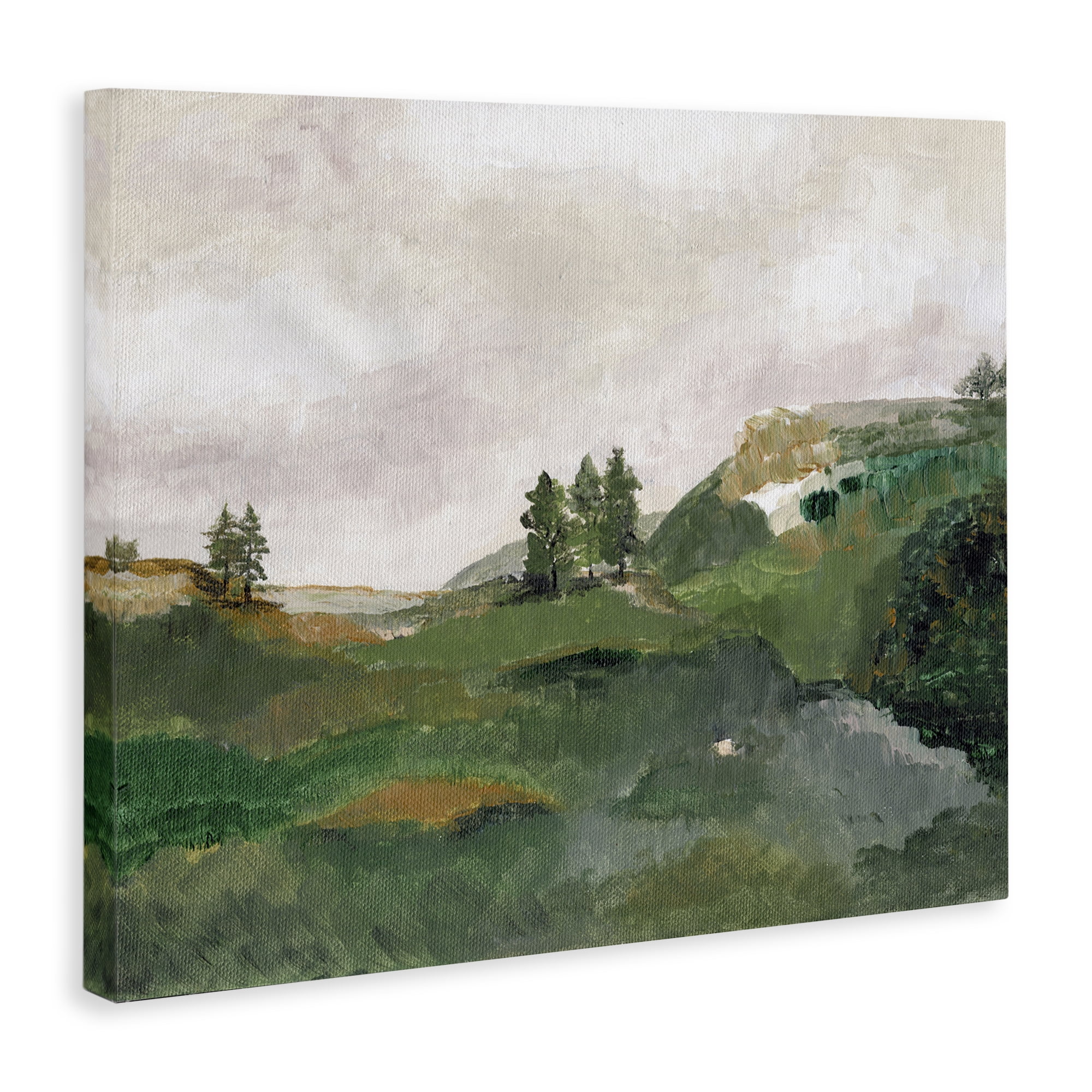 Stupell Industries View From Grandma's Window Landscape & Nature Painting Wrapped Canvas Art Print Wall Art, 20 x 16