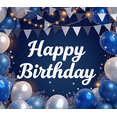 thumbnail image 4 of Decorative Design Happy Birthday Banner Polyester Material Celebration Banner for Birthday Party Indoor Decoration Photo Shoot, 4 of 7