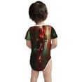 thumbnail image 3 of Yiaed Red Dark Skull Abstract Print Infant Climbing Short Sleeve Onesie One-Piece Baby Bodysuit Clothes 0-12 Months -12 Months, 3 of 6
