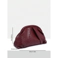 thumbnail image 4 of Women's Woven Cloud Clutch Bag, Burgundy, 4 of 6